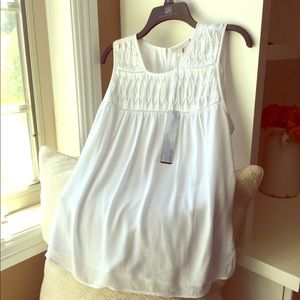 Pale Sky NWT White Sleeveless Blouse